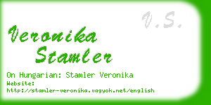 veronika stamler business card